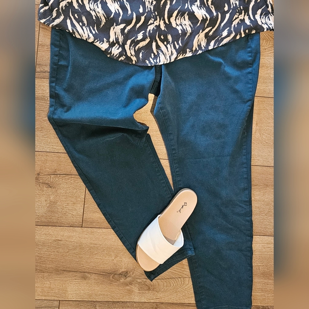 Lightly Worn- MAURICES - Stretch Straight Leg 5 Pocket Jeans- Sz 24W
